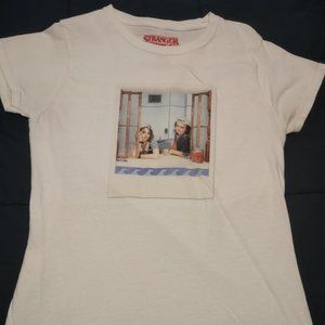 Stranger Things Steve and Robin crew neck short sleeve shirt